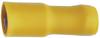 TRU COMPONENTS 1583187 Ronde connector huls 4 mm² 6 mm² Stift-Ø: 5 mm Deels geïsoleerd Geel 1 stuk(s)