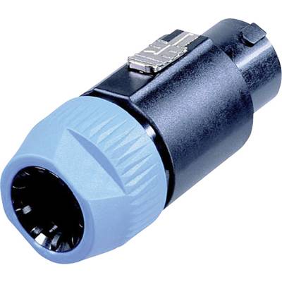 Neutrik NL8FC Luidsprekerconnector Stekker, recht Aantal polen: 8  Zwart, Blauw 1 stuk(s) 