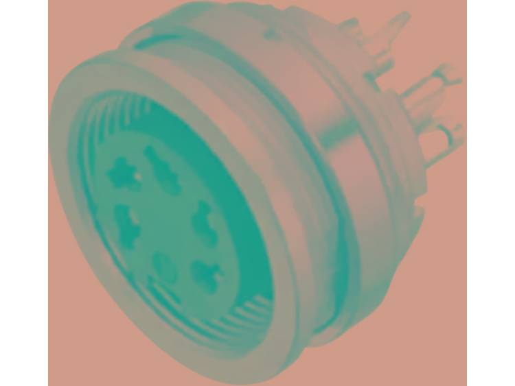 Miniatuur ronde stekker-apparaatdoos Aantal polen: 5 Stereo-DIN Flensbus 09-0320-00-05 Binder 1 stuk