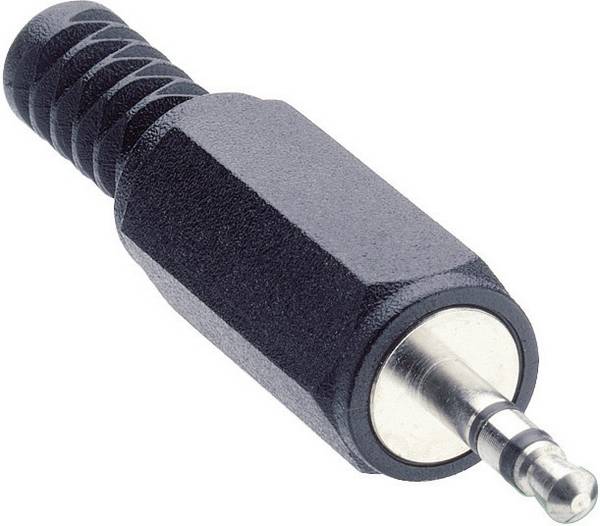 Lumberg KLS 13 Jackplug 2,5 mm Stekker, recht Aantal polen: 3 Stereo Zwart 1 stuk(s)