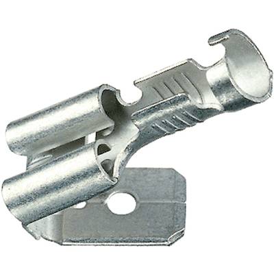 Klauke 18203AZ Platte stekker (female) Met vertakking Insteekbreedte: 4.8 mm Insteekdikte: 0.8 mm 180 ° Ongeïsoleerd Met
