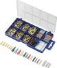 TRU COMPONENTS 739647 Assortiment kabelschoenen 0.104 mm² - 2.50 mm² Transparant, Zwart, Rood, Blauw 260 stuk(s)