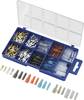 TRU COMPONENTS 739660 Assortiment kabelschoenen 0.50 mm² - 2.50 mm² Transparant, Zwart, Rood, Blauw 160 stuk(s)