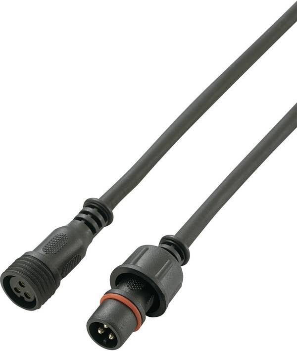TRU COMPONENTS 739681 Ronde connector afgewerkt Stekker, recht, Bus, recht Totaal aantal polen: 3   1 stuk(s)
