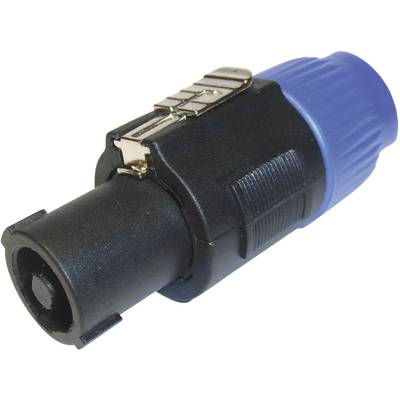 Cliff FM1250 Luidsprekerconnector Stekker, recht Aantal polen: 4  Zwart, Blauw 1 stuk(s) 