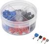 Conrad Components 739884 Assortiment dubbele adereindhulzen 0.50 mm² - 2.50 mm² Grijs, Rood, Zwart, Blauw 200 stuk(s)