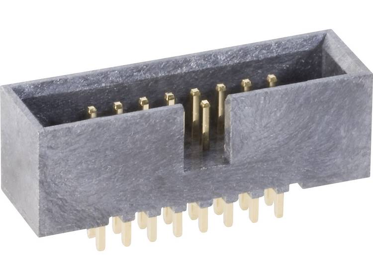 BKL Electronic Male connector voor printmontage, recht Rastermaat: 1.27 mm Aantal polen: 2 x 5 Inhou