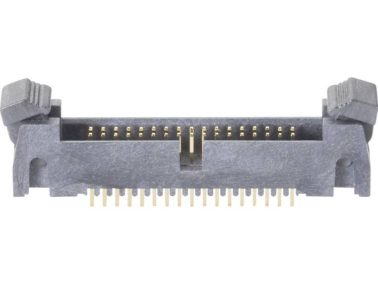 BKL Electronic Male connector voor printmontage, recht Rastermaat: 1.27 mm Aantal polen: 2 x 13 Inho