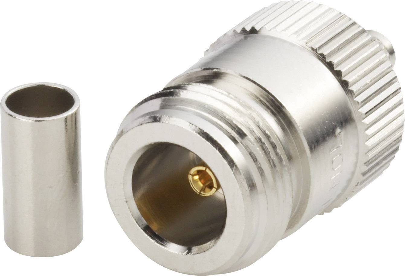 AMPHENOL RF N6121A1NT3G150 Connector: N; stekker; vrouwelijk; recht; 50Ω; klemmen; voor draad - 1 stuk-0