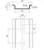 Technische tekening van een metaalprofiel met afmetingen: breedte 35 mm, hoogte 7,5 mm. Smalle openingen: afstand 15 mm, lengte 25 mm.