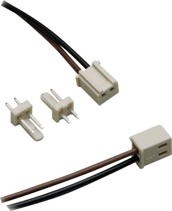 BKL Electronic 072510-O/2 Male header (standaard) Totaal aantal polen: 2 Inhoud: 1 set(s)