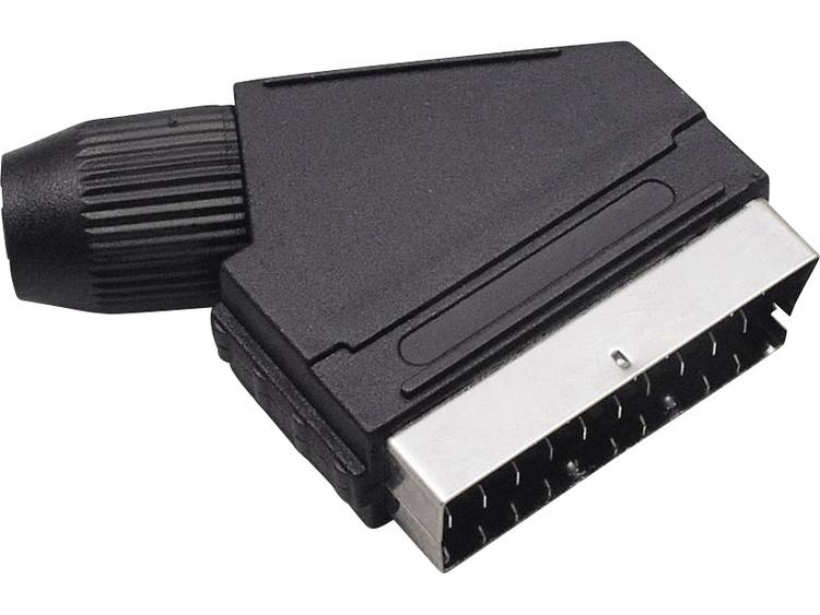 SCART-connector Stekker, haaks Aantal polen: 21 Zwart BKL Electronic 903011 1 stuks