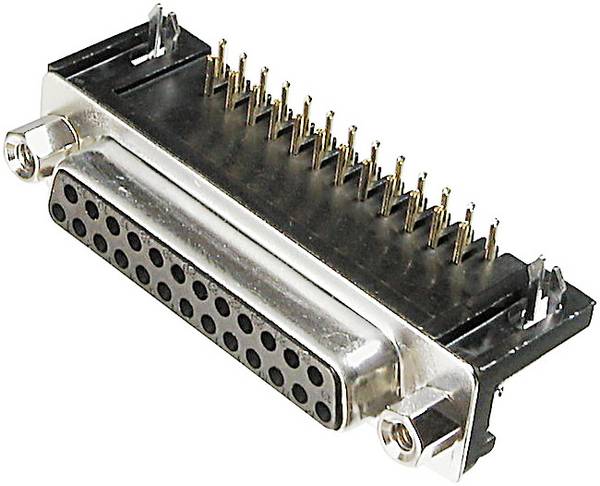 ASSMANN WSW A-DF 09 A/KG-T1 D-sub female connector 90 ° Aantal polen: 9 Solderen 1 stuk(s)