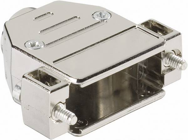 HARTING 09 67 009 0443 09670090443 D-sub behuizing Aantal polen: 9 Kunststof, gemetalliseerd 180 ° Zilver 1 stuk(s)