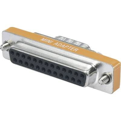 BKL Electronic Serieel Adapter [1x D-sub bus 25-polig - 1x D-sub stekker 9-polig]  Oranje