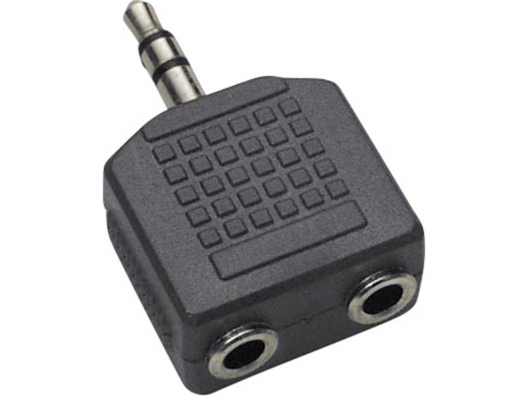 BKL Electronic 1102014 Jackplug Audio Y-adapter [1x Jackplug male 3.5 mm 2x Jackplug female 3.5 mm] 