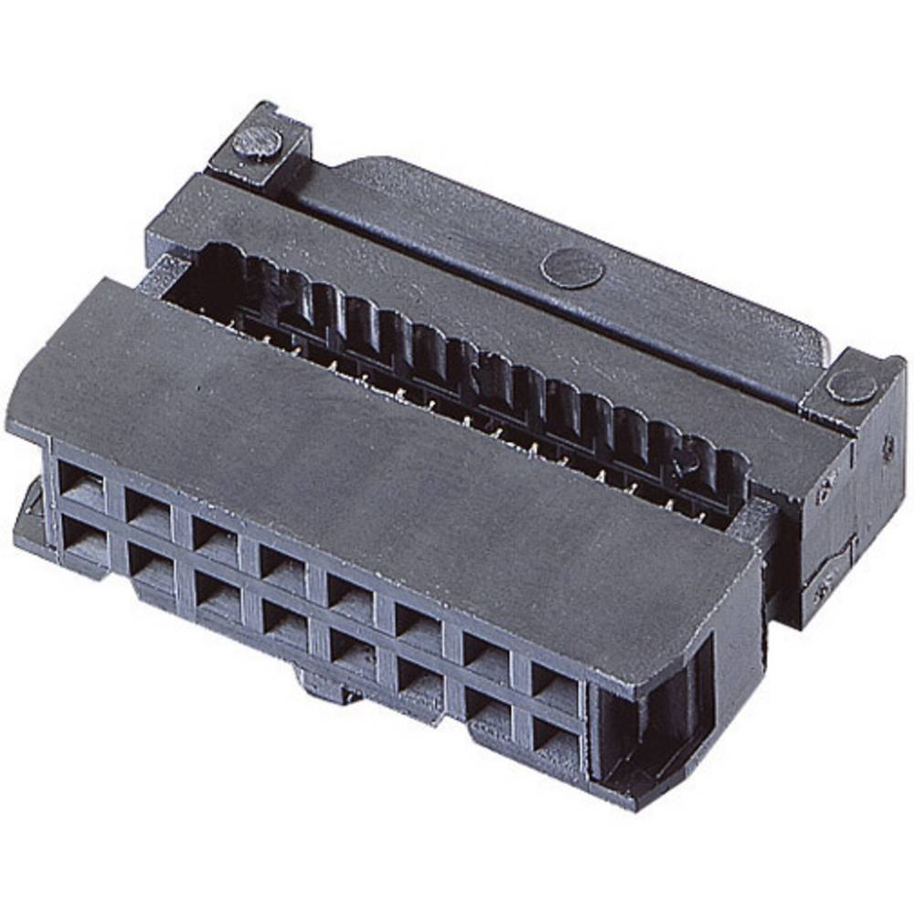 BKL Electronic 10120113 Pinconnector Met trekonlasting Rastermaat: 2.54 mm Totaal aantal polen: 16 Aantal rijen: 2 1 stuk(s)