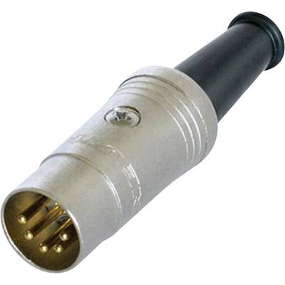 Rean AV NYS322G DIN-connector Stekker, recht Aantal polen: 5  Zwart 1 stuk(s) 