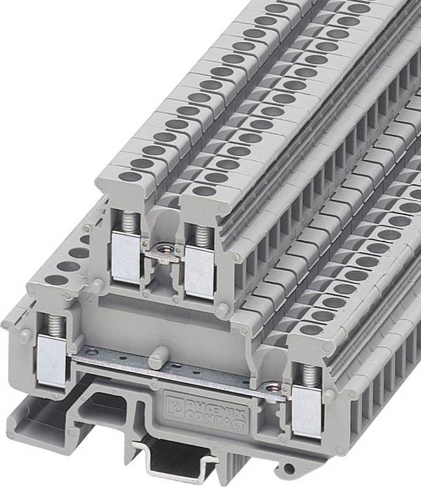 Phoenix Contact 1414064 Doorgangsklem 5.2 mm Schroeven  Grijs 1 stuk(s)