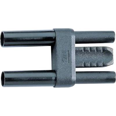 Stäubli SKS 4-19 L/1 Veiligheids-kortsluitingstekker Zwart Stift-Ø: 4 mm Penafstand: 19 mm 1 stuk(s) 