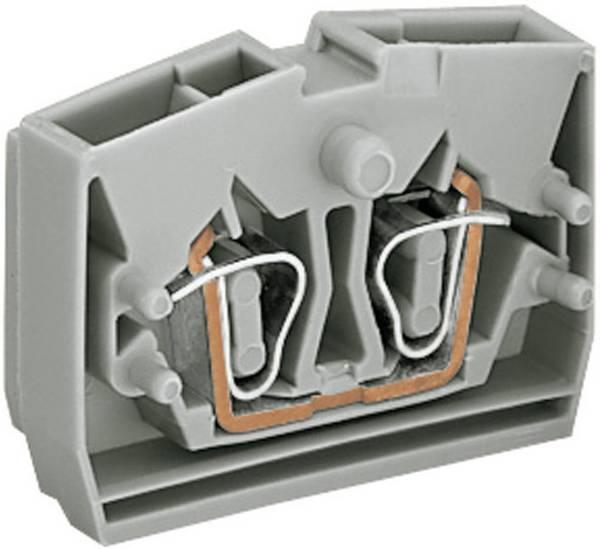 WAGO 264-321 Aderklem 6 mm Spanveer Toewijzing: L Grijs 1 stuk(s)