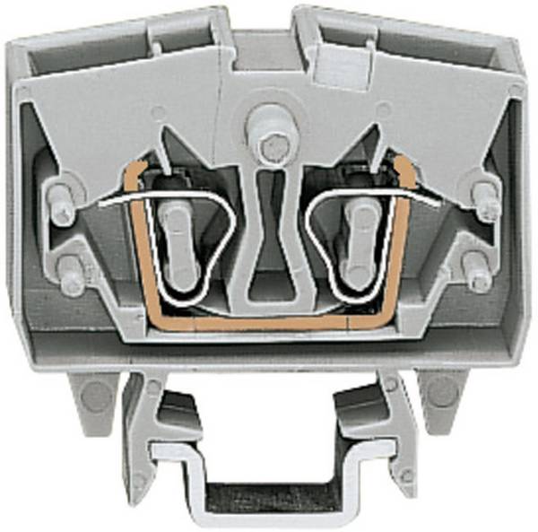 WAGO 264-701 Doorgangsklem 6 mm Spanveer Toewijzing: L Grijs 1 stuk(s)