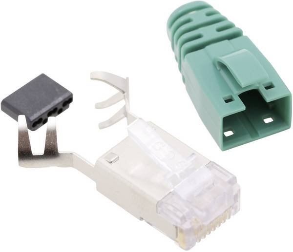 BEL Stewart Connectors SS39GNE RJ45 stekker CAT 6 Stekker, recht Aantal polen: 8P8C Groen 1 stuk(s)