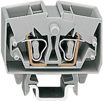 WAGO 264-721 Doorgangsklem 10 mm Spanveer Toewijzing: L Grijs 1 stuk(s) Piece