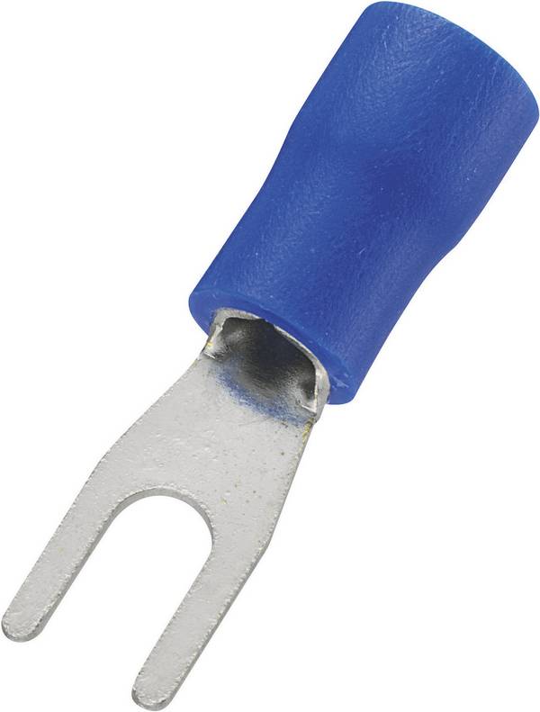 TRU COMPONENTS 737932 Vorkkabelschoen 1.50 mm² 2.50 mm² Schachtdiameter=4.3 mm Deels geïsoleerd Blauw 100 stuk(s)