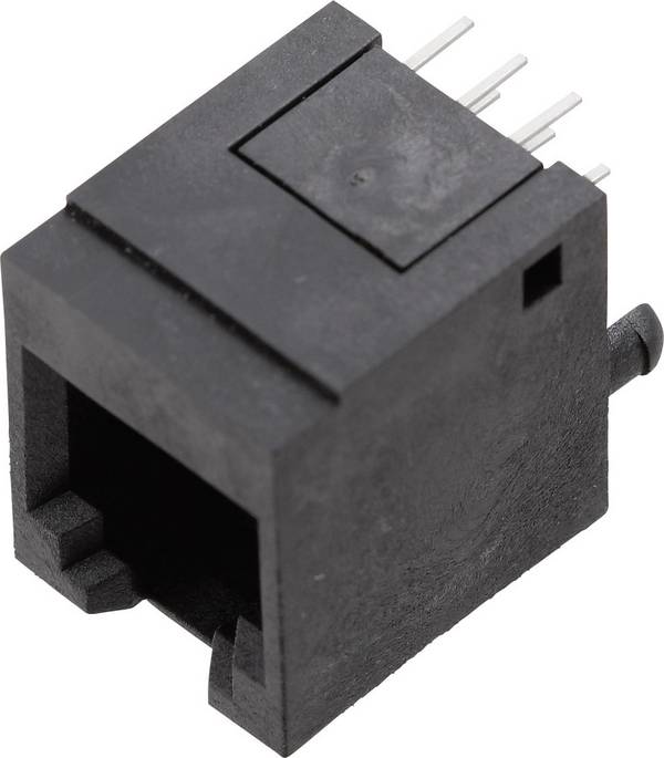 BEL Stewart Connectors 1410-4000-07 Modulaire inbouwbus, verticaal Bus, recht Aantal polen: 6P6C Zwart 1 stuk(s)