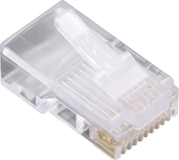 BEL Stewart Connectors 1400-1000-06 Modulaire stekker voor ronde kabel Stekker, recht Aantal polen: 10P10C Glas (helder) 1 stuk(s)