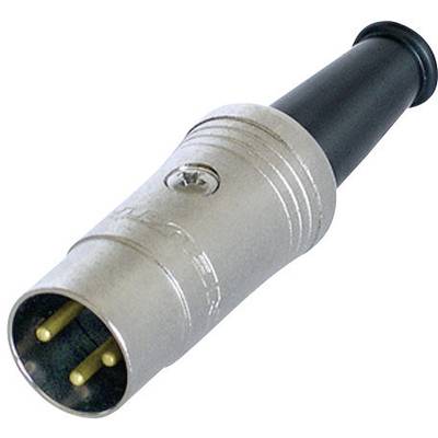 Rean AV NYS321G DIN-connector Stekker, recht Aantal polen: 3  Zwart 1 stuk(s) 