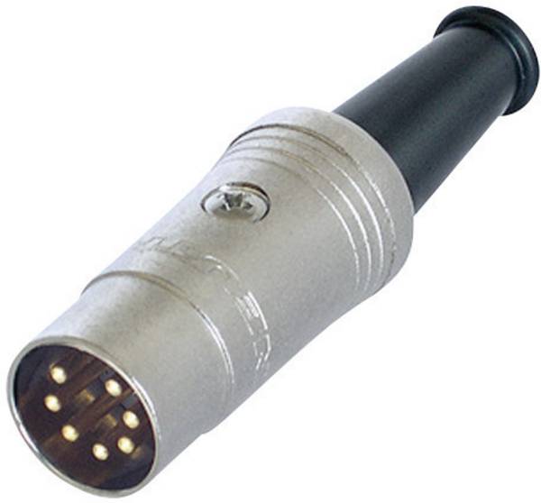 Rean AV NYS323G DIN-connector Stekker, recht Aantal polen: 7 Zwart 1 stuk(s)