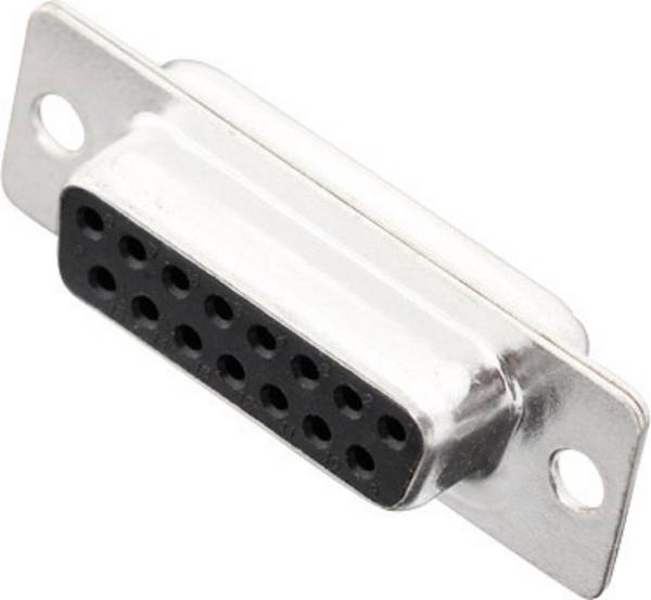 MH Connectors MHDM15-SS 2101-0200-12 D-sub female connector 180 ° Aantal polen: 15 Soldeerkelk 1 stuk(s)