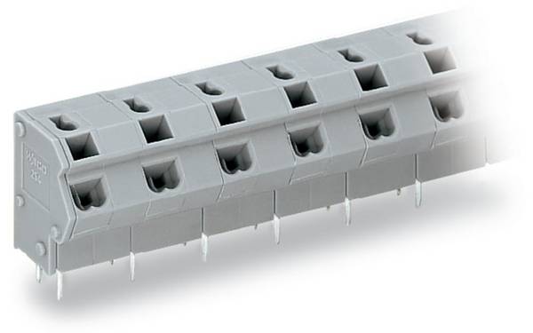 WAGO 254-359 Veerkrachtklemblok Aantal polen 9 Grijs 40 stuk(s)