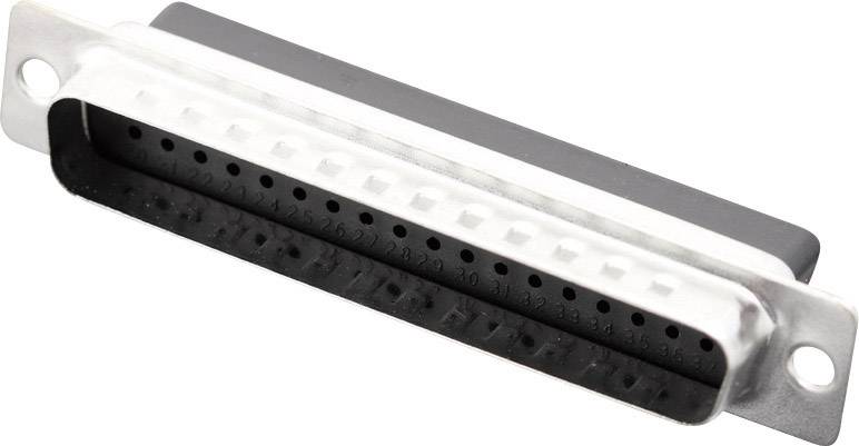MH Connectors MHDBC37-SP 2101-0190-04 D-sub male connector 180 ° Aantal polen: 37 Crimpen 1 stuk(s)