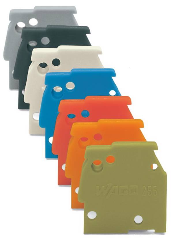 WAGO 255-500 Afsluitplaat Rood 100 stuk(s) Piece