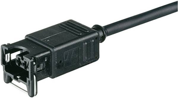 Murrelektronik  7000-70001-7400500 Dubbele klepstekker met aansluitkabel Zwart Aantal polen:2 Inhoud: 1 stuk(s)