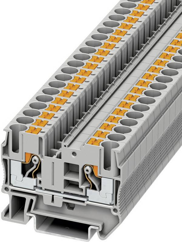Phoenix Contact 3211813 Doorgangsklem 8.2 mm Snelaansluiting  Grijs 1 stuk(s)