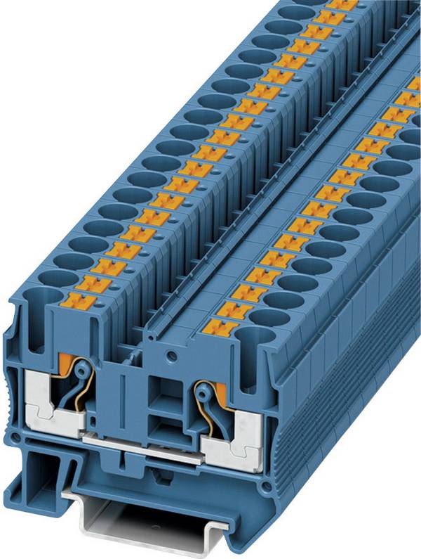 Phoenix Contact 3211819 Doorgangsklem 8.2 mm Snelaansluiting  Blauw 1 stuk(s)