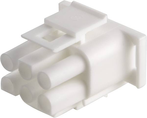 TE Connectivity 350715-4 Male behuizing (kabel) Universal-MATE-N-LOK Totaal aantal polen: 6 Rastermaat: 6.35 mm Inhoud: 1 stuk(s)