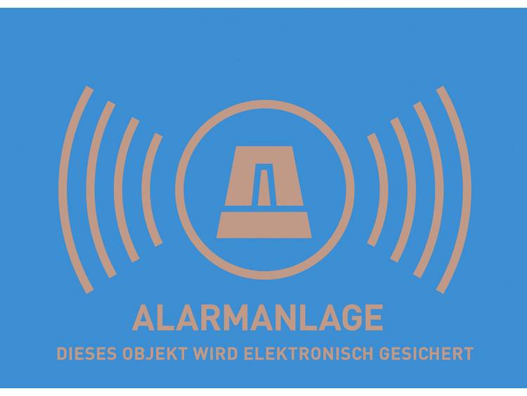 ABUS Waarschuwing alarm sticker (zonder ABUS logo) 148 x 105 mm AU1322