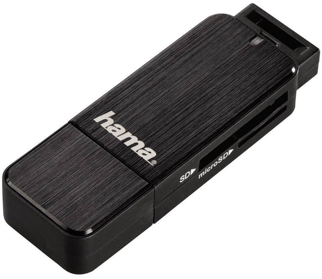 Hama 123901 Externe Geheugenkaartlezer USB 3.0 Zwart | Conrad.nl