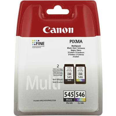 Canon Inktcartridge PG-545, CL-546 Origineel Combipack Zwart, Cyaan, Magenta, Geel 8287B005