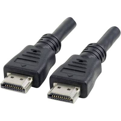 Manhattan 308434-CG HDMI-kabel HDMI Aansluitkabel HDMI-A-stekker, HDMI-A-stekker 15.00 m Zwart 