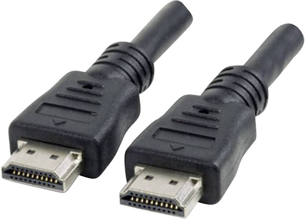 Manhattan 308434-CG HDMI-kabel HDMI Aansluitkabel HDMI-A-stekker, HDMI-A-stekker 15.00 m Zwart 4K UHD