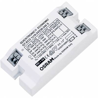 OSRAM Fluorescentielampen, Compacte fluorescentielamp Elektronisch voorschakelapparaat  24 W (1 x 24 W)   QT-ECO 1X18-24