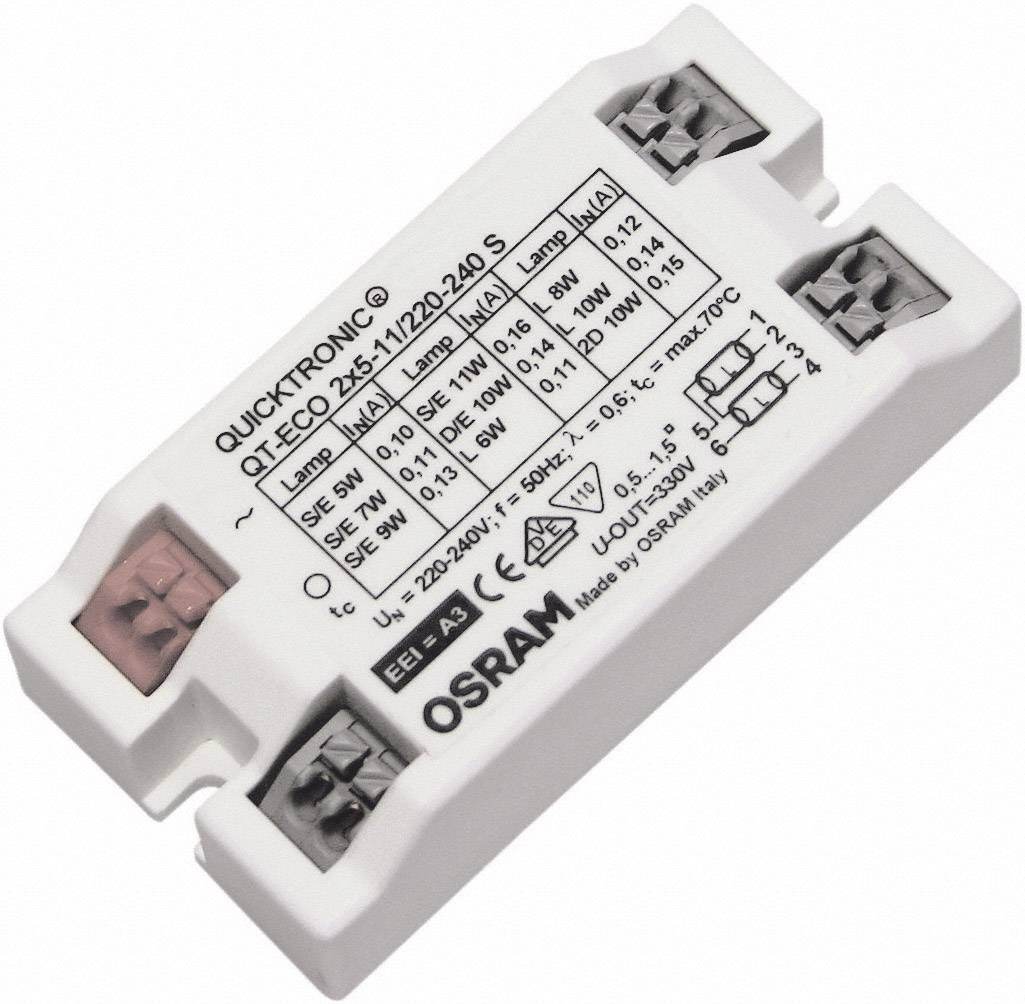 OSRAM HOMELIGHTING Fluorescentielampen, Compacte fluorescentielamp 4050300821504 Elektronisch voorschakelapparaat 22 W (2 x 11 W)