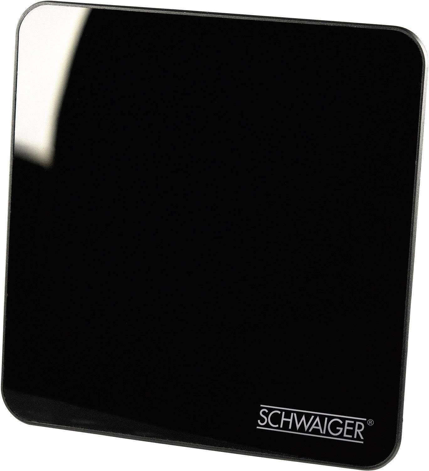 Schwaiger ZA8970011 Actieve DVB-T/T2 platte antenne Binnen Versterking: 45 dB Zwart-0