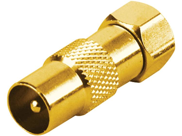 Schwaiger Schwaiger Adapter F-stekker-Koax-stekker Gold (GOUST9310537)